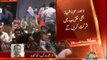 People chant Go Nawaz Go slogans due to load shedding in Al Hamra Lahore, in presence of PMLN leaders