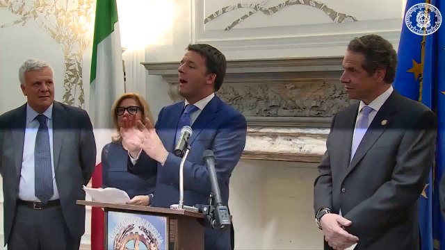 USA - Renzi incontra il Sindaco di New York ed il Governatore dello Stato (26.09.14)