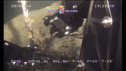 Marina Militare - Il piroscafo Polluce continua a restituire i suoi tesori (26.09.14)