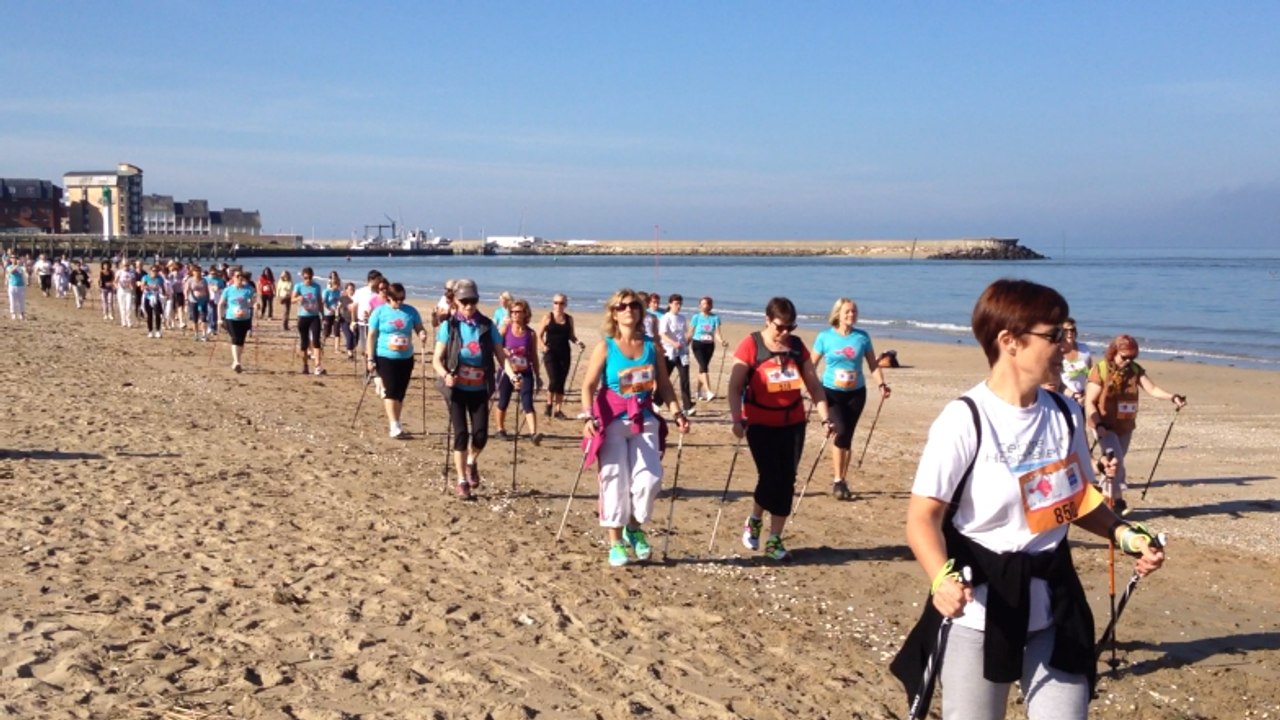 Départ de la marche nordique