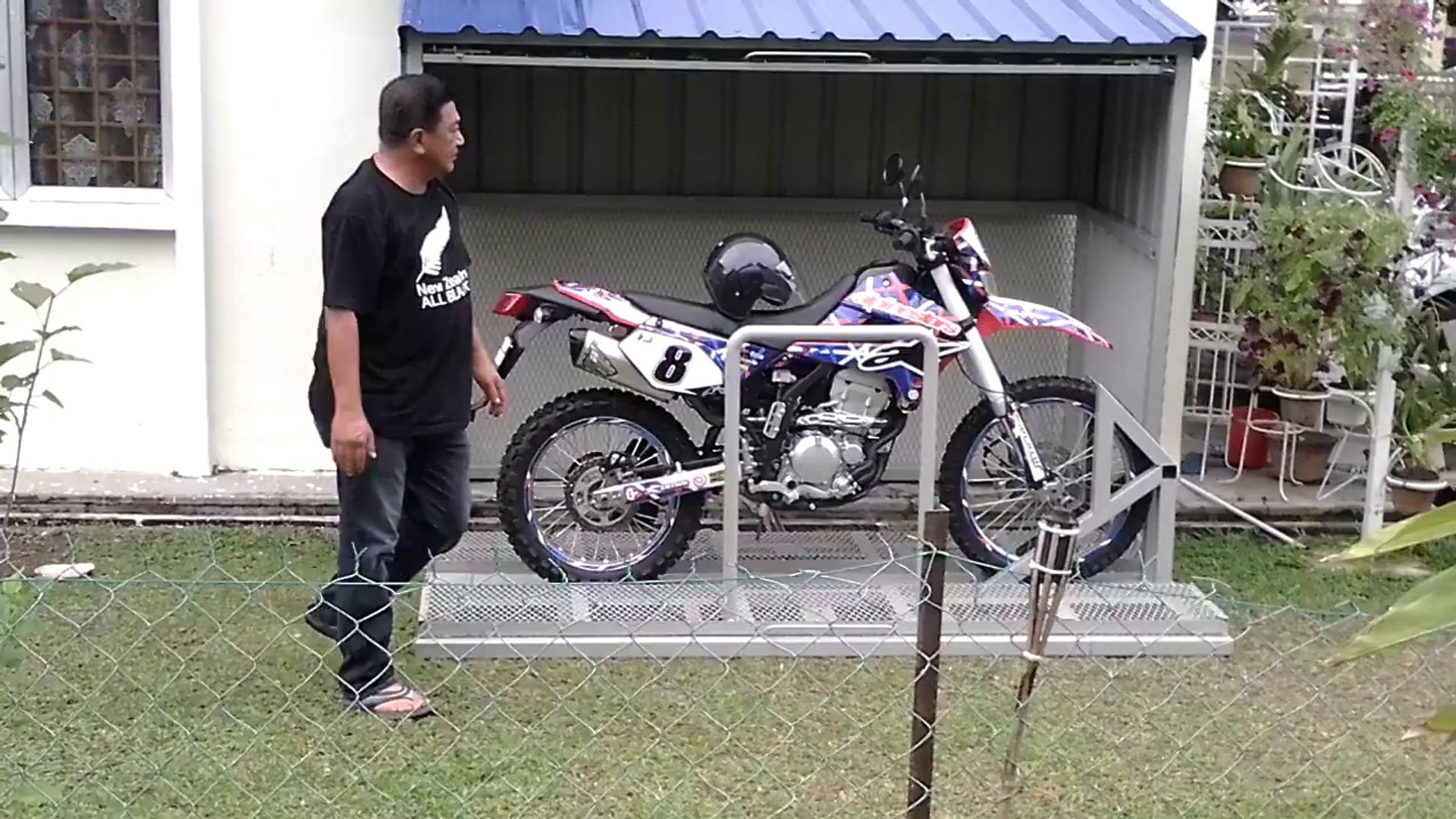 Fabriquer un abri de moto dans son jardin - Vidéo Dailymotion