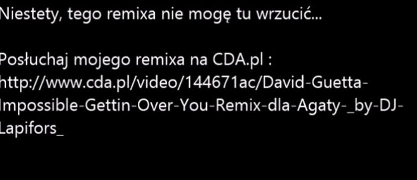 Lapifors 10-9 : David Guetta - Impossible Gettin' Over You (Remix dla Agaty) [by DJ Lapifors 10-9]