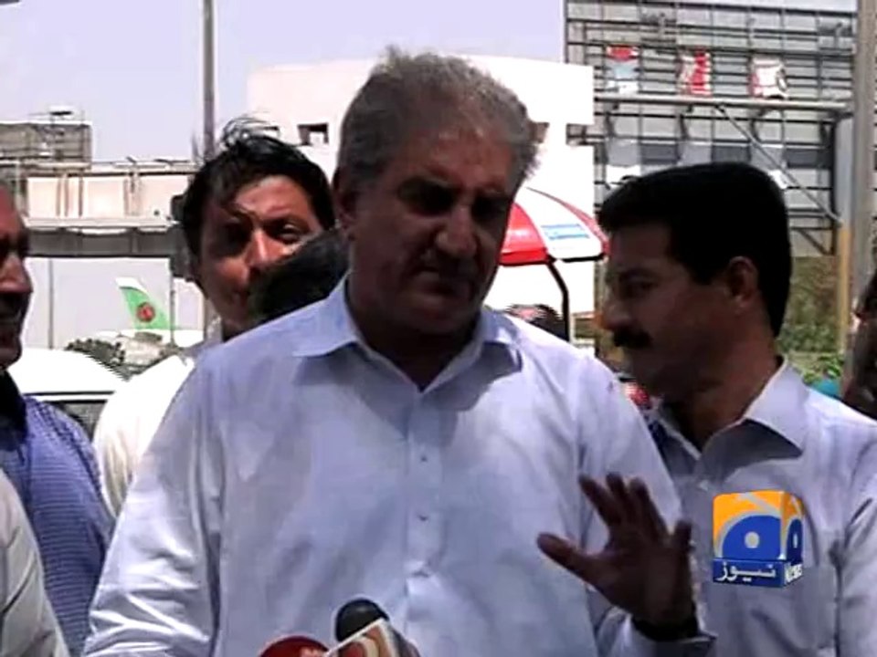 Shah Mehmood Qureshi Media Talk-27 Sep 2014