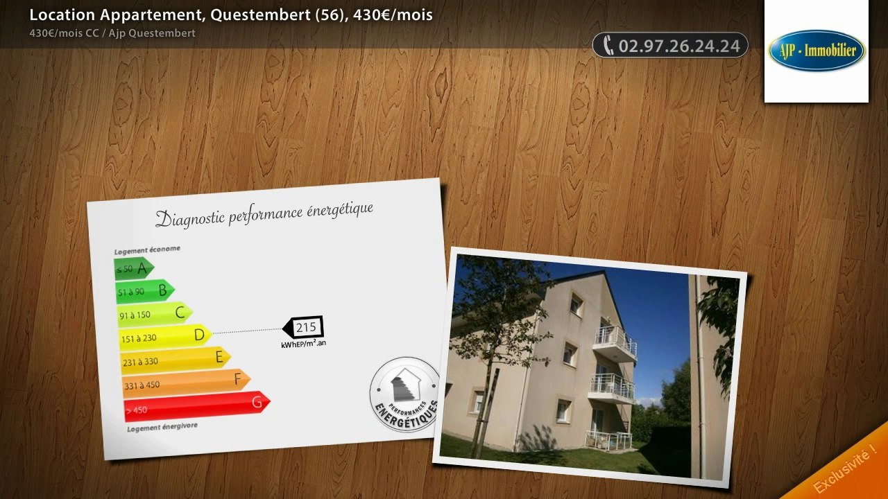 Location Appartement, Questembert (56), 430€/mois