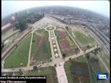 Dunya News - Exclusive Coverage of Minar-E-Pakistan ground through Aerial Camera
