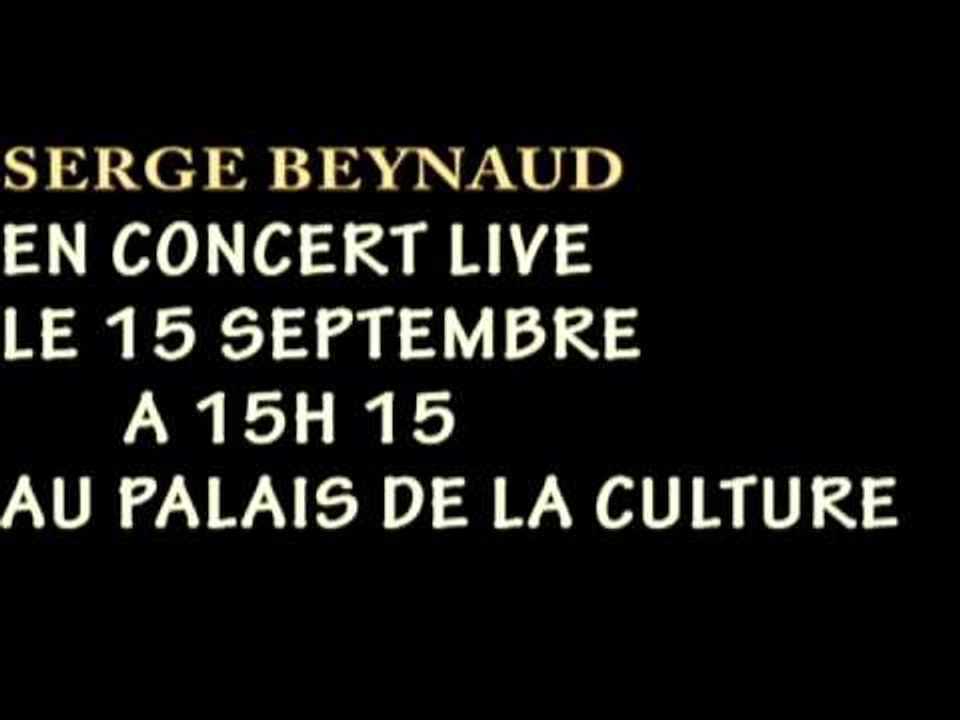 SERGE BEYNAUD EN CONCERT