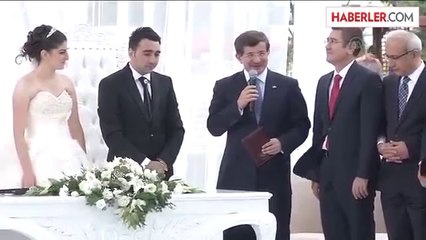 Davutoğlu, Nikah Törenine Katıldı