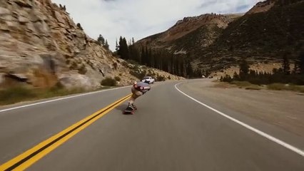 Descente impressionnante en Longboard - Sierra Nevada!