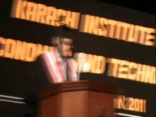 PAF-KIET HAMZA REHMAN CONVOCATION SPEECH 2011 GRADUATION