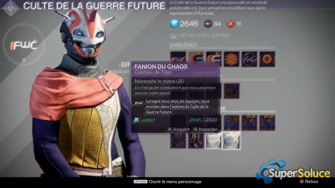 Destiny : Tutorial les Factions de la Tour