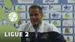 Conférence de presse US Créteil-Lusitanos - AC Ajaccio (3-2) : Philippe  HINSCHBERGER (USCL) - Christian BRACCONI (ACAJ) - 2014/2015