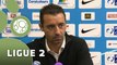 Conférence de presse Tours FC - FC Sochaux-Montbéliard (0-1) : Olivier PANTALONI (TOURS) - Olivier ECHOUAFNI (FCSM) - 2014/2015
