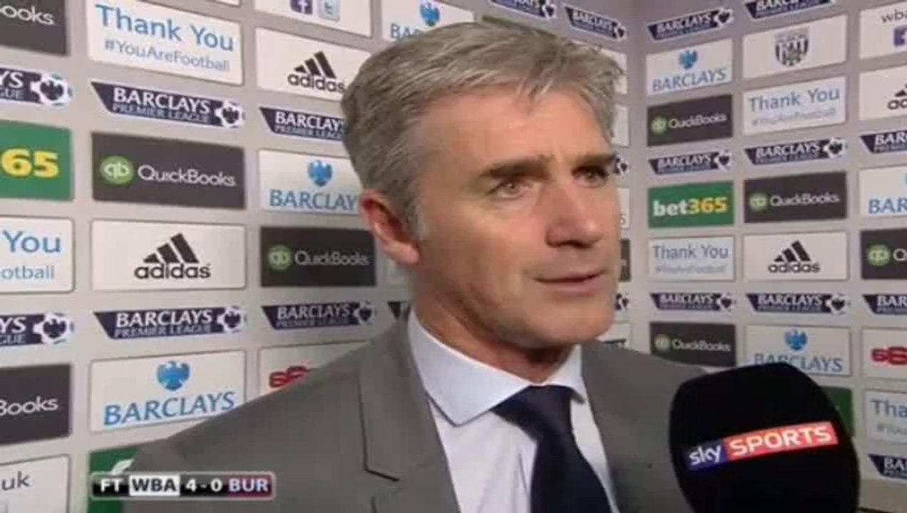 Alan Irvine - Post Match Interview - West Brom 4-0 Burnley - 28-09-2014
