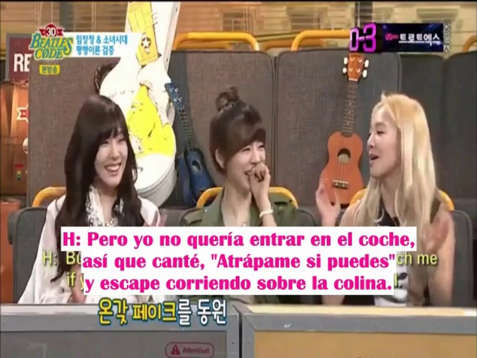 [sub español] 140318 Beatles Code 3D SNSD CUT parte 1-3