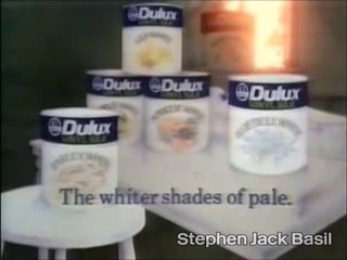 1980s TV advertisement ~ Dulux, White