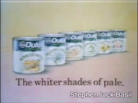 1980s TV advertisement ~ Dulux, Shades of White