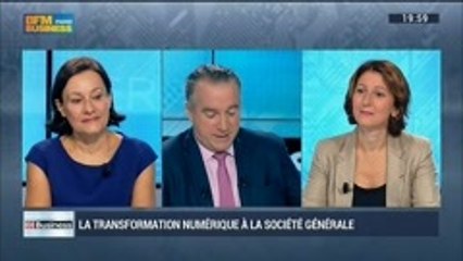 La Société Générale en pleine transformation numérique ?: Françoise Marcadal-Delassales et Nathalie Wright, dans 01Business – 27/09 1/4