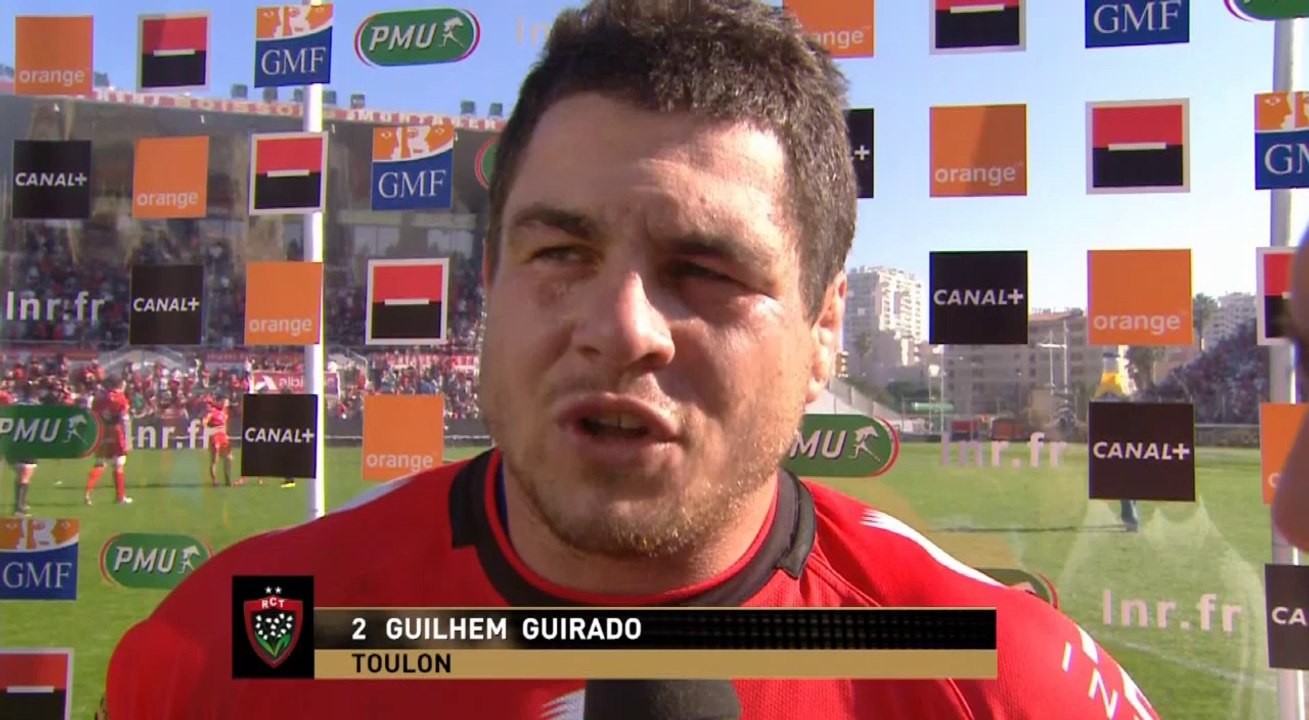 Toulon-Montpellier: Interview Guilhem Guirado (TLN) - J7 - Saison 2014/2015