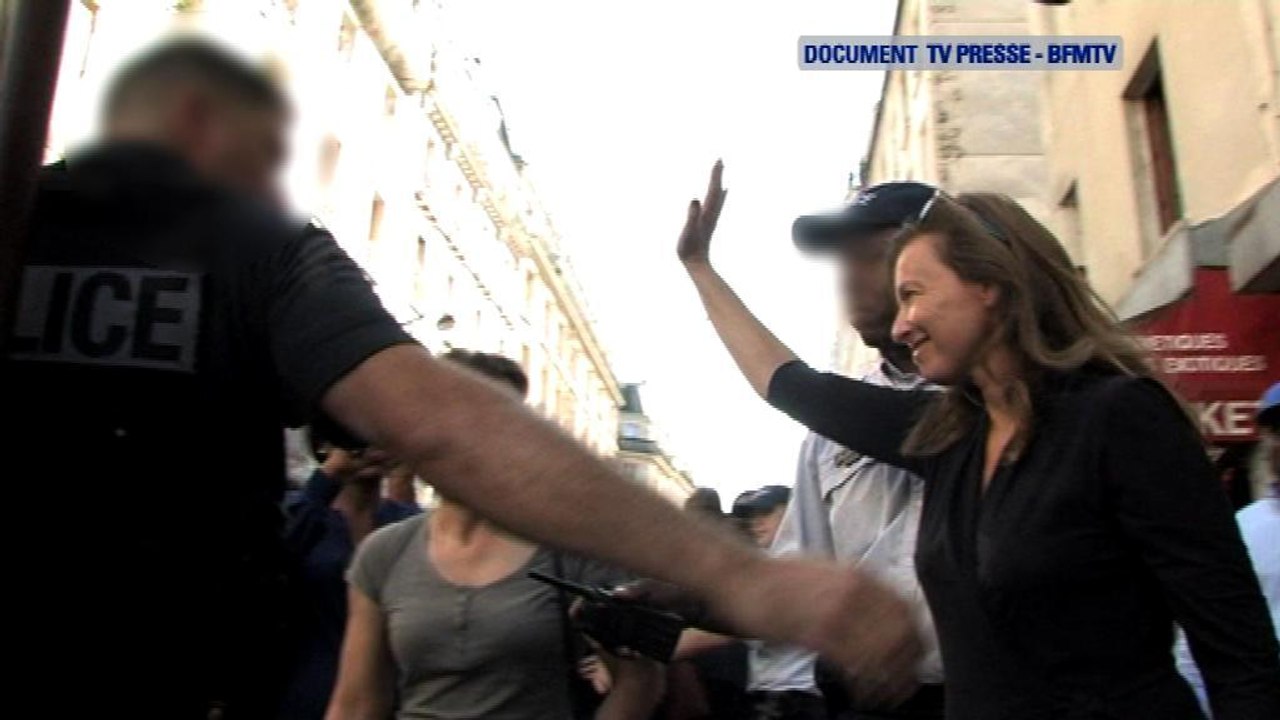 DOCUMENT BFMTV – Valérie Trierweiler évacuée par la police vers Barbès