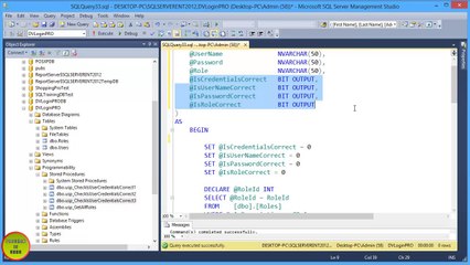 6.C# Database Programming In Urdu - ExecuteNonQuery() & OUTPUT Parameters
