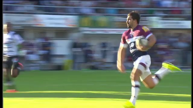 Brive-Bordeaux: Essai Félix Le Bourhis (BOR) - J7 - Saison 2014/2015