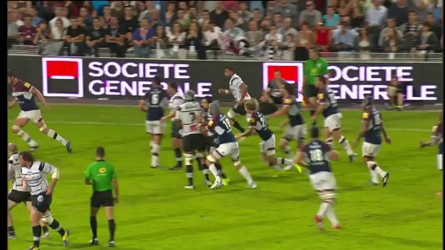 Brive-Bordeaux: Essai Baptiste Serin (BOR) - J7 - Saison 2014/2015