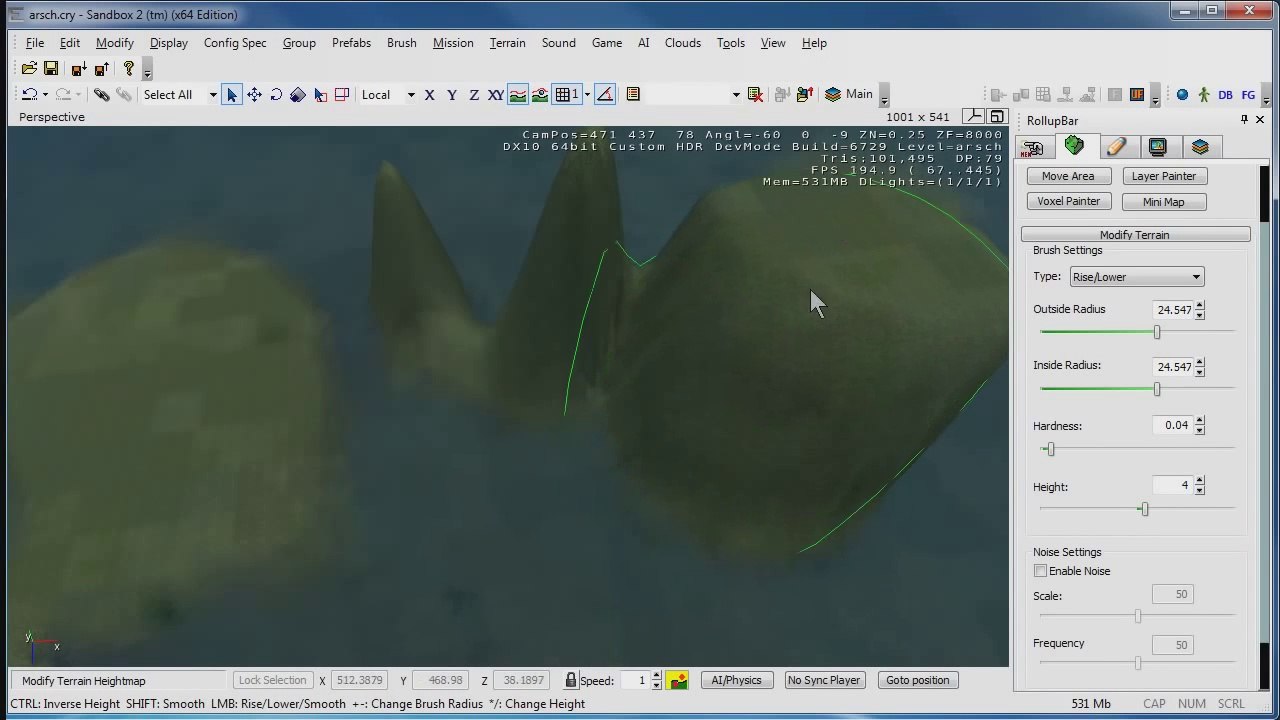 Crysis Sandbox Terrain Landschaften erstellen (GER)