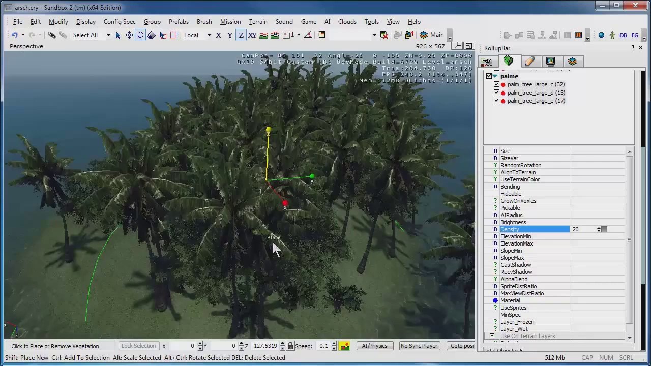 Crysis Sandbox Vegetation erstellen (GER)