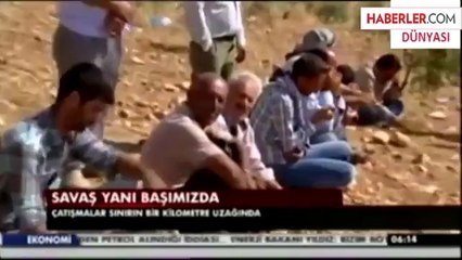 IŞİD Mevzileri Vuruldu, Sınırda Halk Sokağa Döküldü