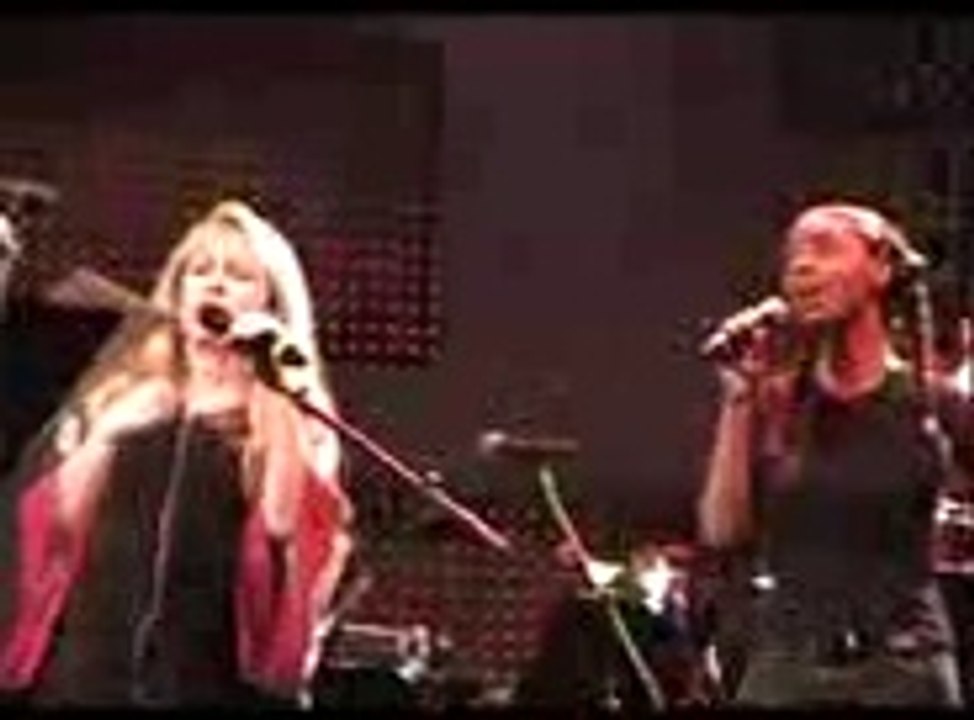 Rehearsing with Stevie Nicks