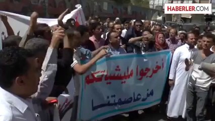 Yemen'de "Silahlı Milislere Hayır" Gösterisi