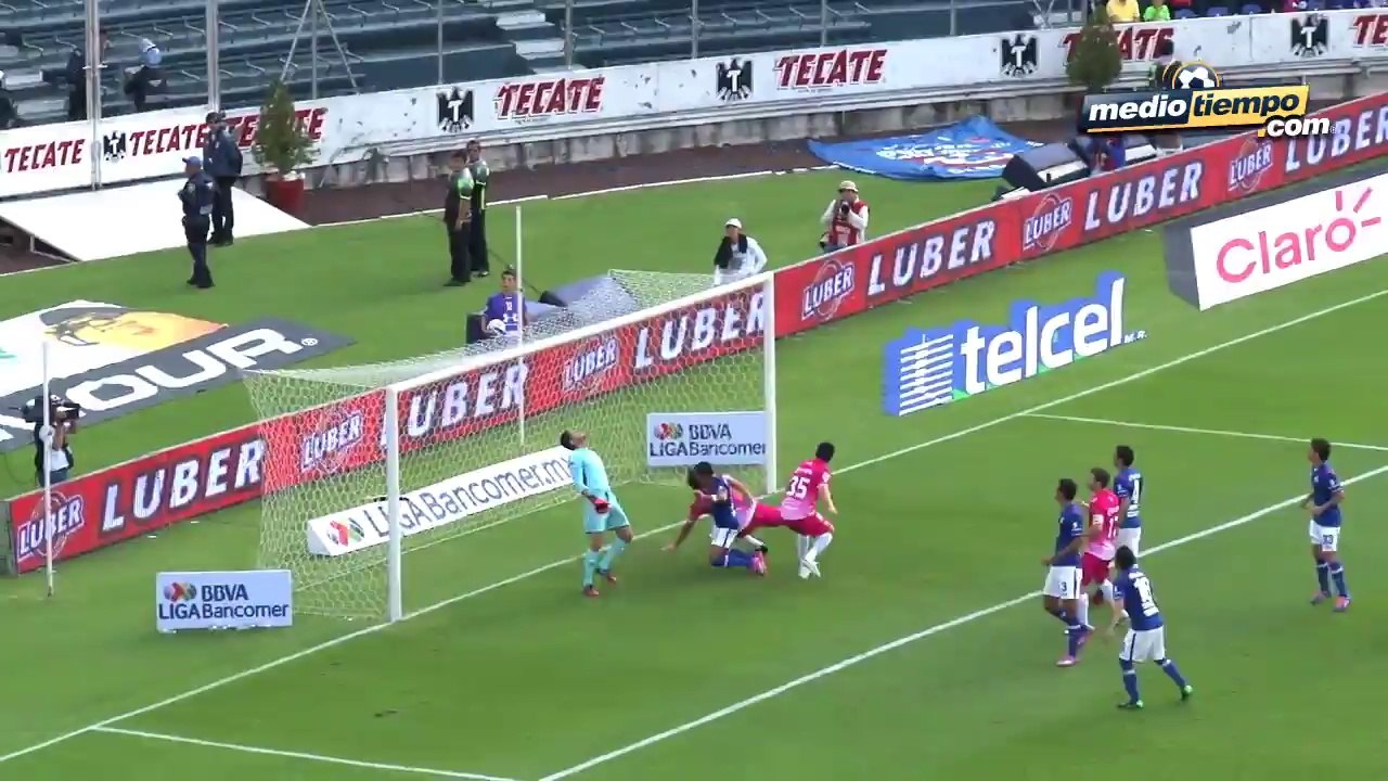 El gol del: Cruz Azul vs León (1 - 0)