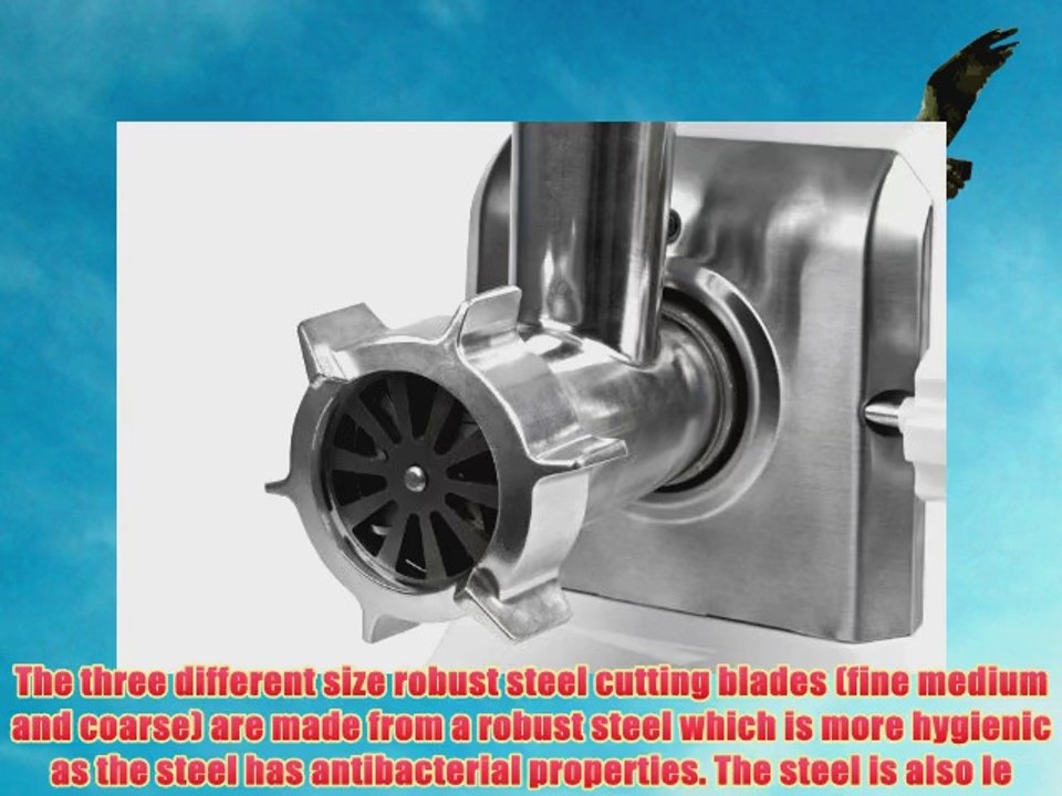 Andrew James Premium Electric Meat Mincer Grinder and Sausage Maker With Vegetable And Cheese Grater Attachment Powerful