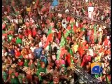 PTI worker at Minar-e-Pakistan-Geo Reports-28 Sep 2014