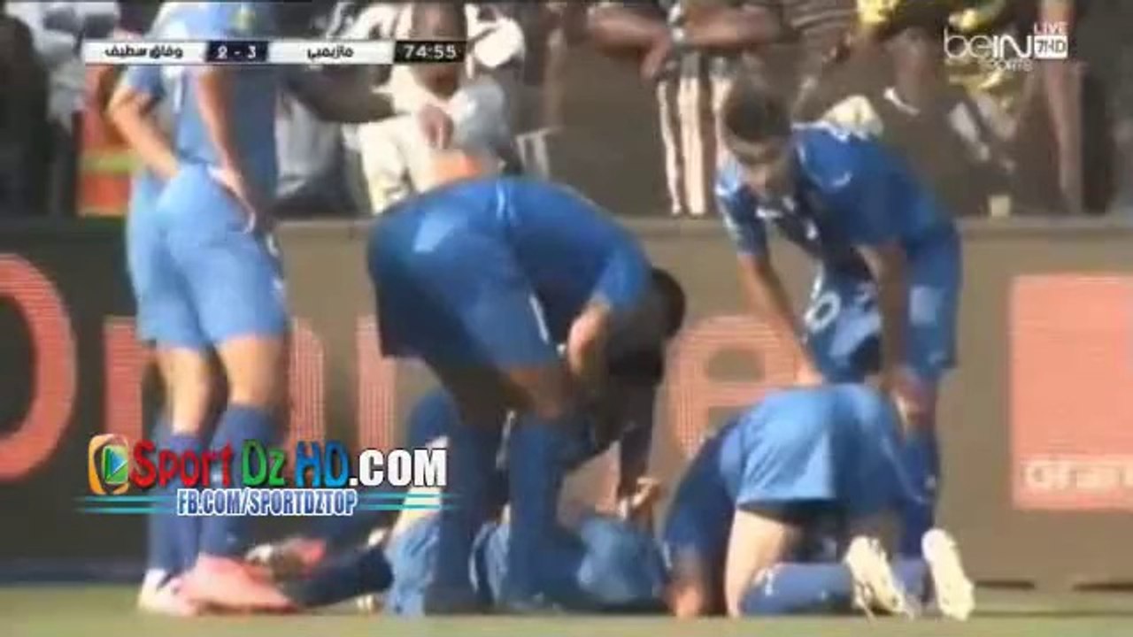 أهداف مباراة مازمبي 3 - 2 وفاق سطيف
