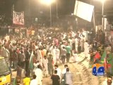 Lahore : People leaving PTI rally during Imran Khan’s speech-Geo Reports-28 Sep 2014