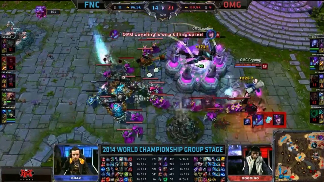 L'incroyable backdoor manquée de sOAZ vs OMG - Fnatic vs OMG S4WC - League of legends