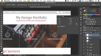 PSD to HTML_ The Responsive Portfolio Build - 3.5. Preparing the Social Icons