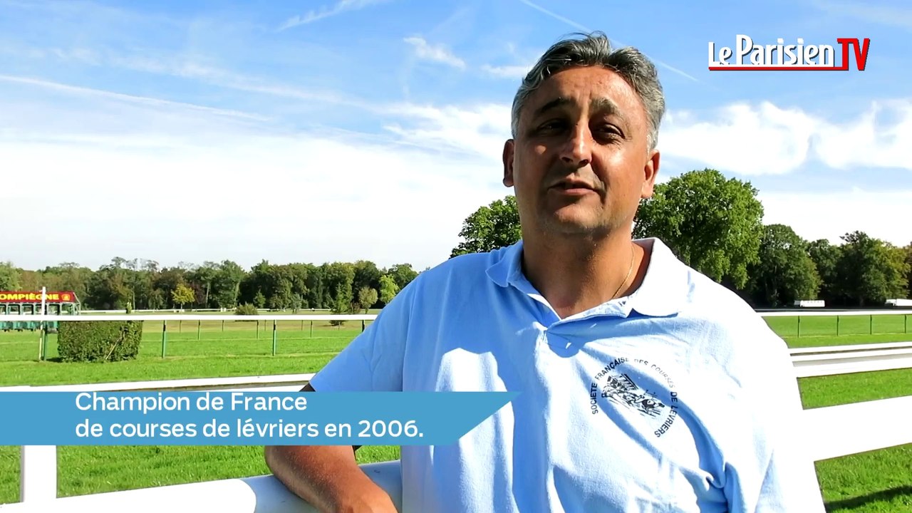 Course de lévriers sur l'hippodrome de Compiègne