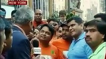 Rajdeep Sardesai harrassed by Modi Fans outside Madison Square Garden
