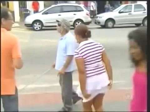 Pegadinha 2014 Cego Abusado Programa Silvio Santos 10062012