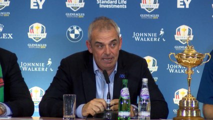 GOLF: Ryder Cup: McGinley homenajea a Olazábal