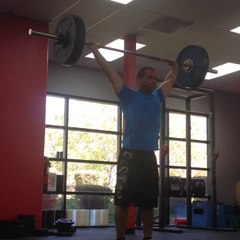 9/23- power snatch, 1 rm. 160 lbs