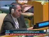جانب من كلمة وزير خارجية الإمارات خلال أعمال الدورة الـ 69 للجمعية العامة للأمم المتحدة