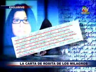 EXCLUSIVO: La carta desde prisión de la peruana buscada por la FBI