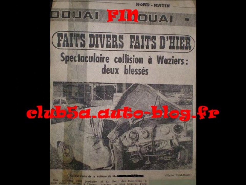CLUB5A - LES ACCIDENTS D'AUTOMOBILES A TRAVERS L'HISTOIRE