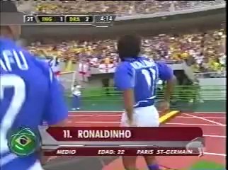 Ronaldinho'nun İngiltere'ye attığı efsane gol