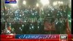 Crowd Light Up Their Mobiles At Lahore Dharna On Request Of Sheikh Rasheed – Awesomw View At Jalsa