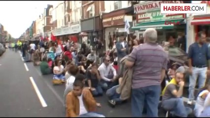 Londra?da PKK Yanlıları İşid?e Karşı Yürüdü