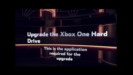 Xbox One Replace Hard Drive - Software required Oct 2014
